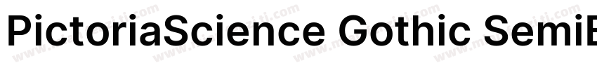 PictoriaScience Gothic SemiBold SmE字体转换